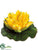 Floating Water Lily Flower Head - Yellow - Pack of 24