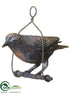 Silk Plants Direct Bird Ornament - Black Antique - Pack of 6