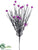 Silk Plants Direct Glittered Spider Spray - Black Purple - Pack of 24