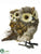 Owl With Baby Owl - Gray Brown - Pack of 4