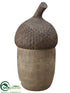 Silk Plants Direct Acorn Box - Brown Whitewashed - Pack of 4