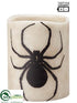 Silk Plants Direct Spider Candleholder - Beige Black - Pack of 4
