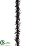 Silk Plants Direct Feather Garland - Black - Pack of 6