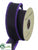 Felt Ribbon - Black Purple - Pack of 6