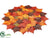 Silk Plants Direct Leaf Centerpiece Mat - Fall - Pack of 12