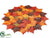 Silk Plants Direct Leaf Centerpiece Mat - Fall - Pack of 12