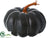 Silk Plants Direct Pumpkin - Black Orange - Pack of 4