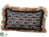 Silk Plants Direct Skull Lace Pillow - Black Cream - Pack of 3