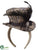 Rhinestone Plaid Hat Hairband - Black Beige - Pack of 6