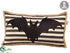 Silk Plants Direct Bat Pillow - Black Beige - Pack of 6