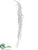 Silk Plants Direct Hanging Twig Spray - White Glittered - Pack of 12