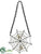 Silk Plants Direct Spider Web Ornament - Black Gold - Pack of 8