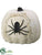 Silk Plants Direct Spider Pumpkin - White Black - Pack of 4