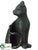 Silk Plants Direct Cat Candleholder - Black - Pack of 8