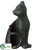 Silk Plants Direct Cat Candleholder - Black - Pack of 8
