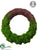 Silk Plants Direct Moss Wreath - Green - Pack of 8