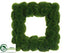 Silk Plants Direct Moss Square Wreath - Green - Pack of 2
