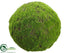 Silk Plants Direct Moss Ball - Green - Pack of 2