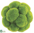 Silk Plants Direct Moss Ball - Green - Pack of 6