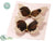 Butterfly - Beige Brown - Pack of 12