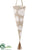 Heart Hanging Container - Cream Beige - Pack of 6