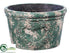 Silk Plants Direct Paper Mache Planter - Green Antique - Pack of 1