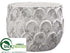 Silk Plants Direct Planter - White Antique - Pack of 1