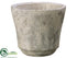 Silk Plants Direct Terra Cotta Pot - Brown Whitewashed - Pack of 6