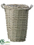 Silk Plants Direct Basket - Gray - Pack of 6