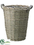 Silk Plants Direct Basket - Gray - Pack of 4