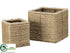 Silk Plants Direct Rope Basket - Natural - Pack of 6