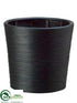 Silk Plants Direct Bamboo Pot - Black - Pack of 10
