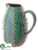 Terra Cotta Pitcher - Green - Pack of 2