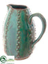 Silk Plants Direct Terra Cotta Pitcher - Green - Pack of 2