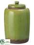 Silk Plants Direct Ceramic Container - Green - Pack of 8