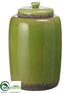 Silk Plants Direct Ceramic Container - Green - Pack of 6