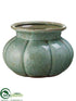 Silk Plants Direct Ceramic Container - Teal - Pack of 6