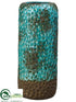 Silk Plants Direct Terra Cotta Container - Turquoise - Pack of 1