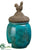 Terra Cotta Container - Turquoise - Pack of 4