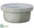 Marble Look Terra Cotta Pot - White - Pack of 6