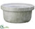 Marble Look Terra Cotta Pot - White - Pack of 4