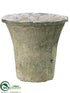 Silk Plants Direct Clay Pot - White Antique - Pack of 24