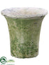 Silk Plants Direct Clay Pot - White Antique - Pack of 12