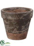 Silk Plants Direct Terra Cotta Pot - Green Dark - Pack of 8