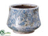Silk Plants Direct Terra Cotta Pot - Cream Blue - Pack of 6