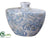 Terra Cotta Pot - Cream Blue - Pack of 4