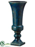 Silk Plants Direct Terra Cotta Urn - Aqua Antique - Pack of 1