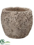 Silk Plants Direct Cement Pot - Gray - Pack of 1