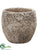 Silk Plants Direct Cement Pot - Gray - Pack of 1