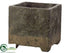 Silk Plants Direct Cement Container - Gray - Pack of 4
